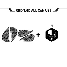 适用于现代15-17款9代索纳塔 碳纤维内饰改装后尾标装饰贴纸配件