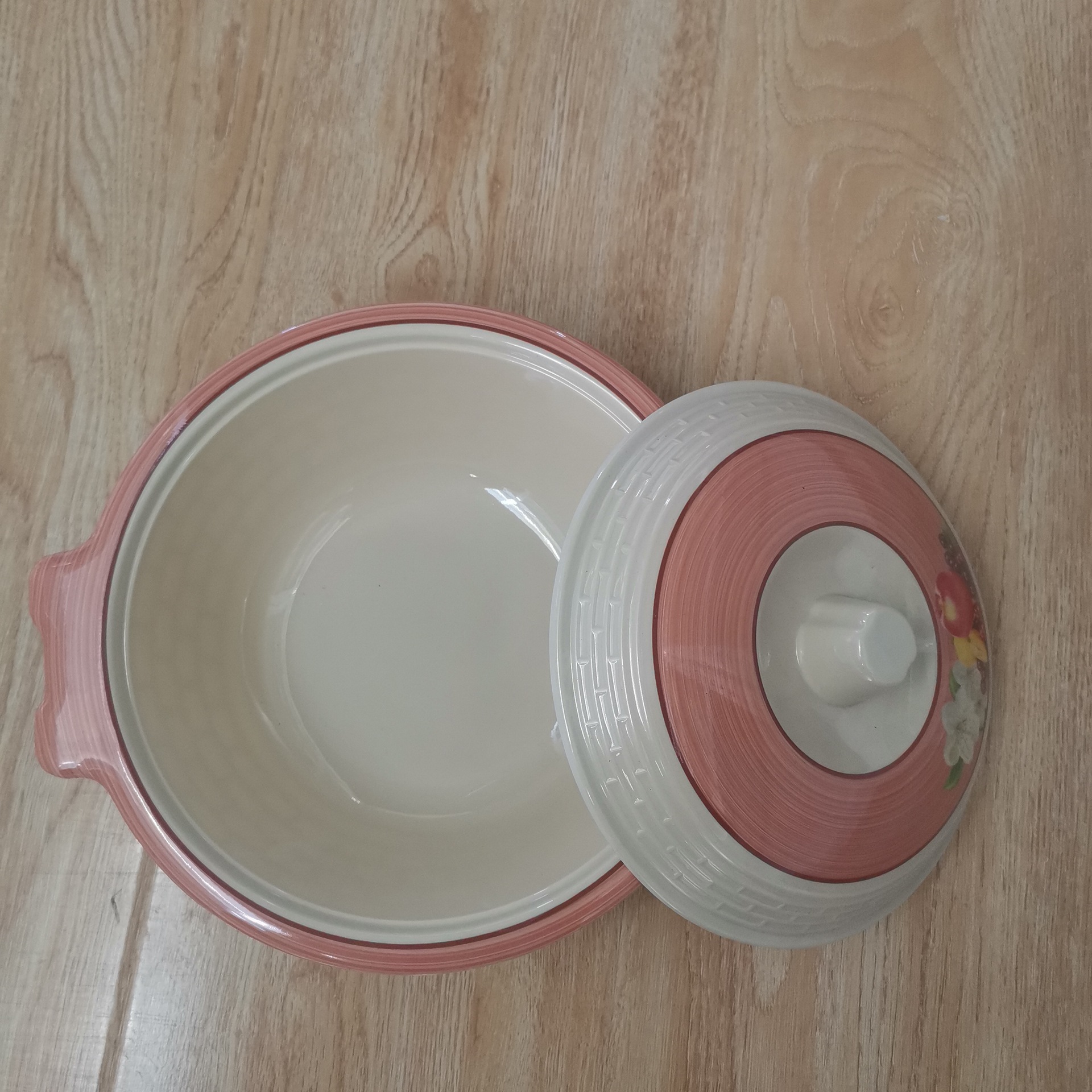 New 30% Melamine Exported to Africa with Handle Large round Melamine Melamine Melamine Tureen