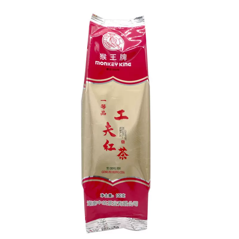 猴王牌 工夫红茶100g/袋(一等品)茶叶浓香型红茶奶茶锅底通用袋装