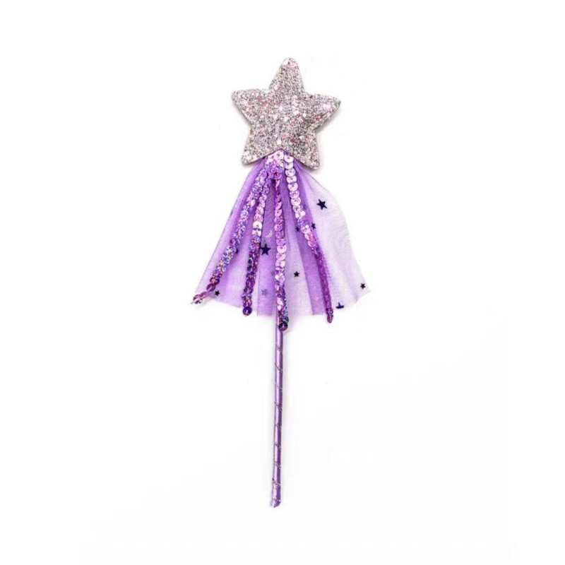 New Fairy Handmade Cat Teaser Five-Pointed Star Magic Wand Magic Wand Children's Feather Super Fairy Toys for Little Girls