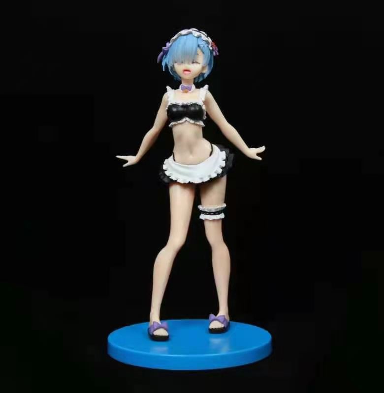 从零开始的异世界生活 雷姆 蕾姆 泳装 黑色蓝色 可换脸 盒装手办