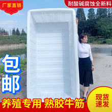 加厚牛筋塑料水箱长方形水产养殖养鱼槽卖鱼胶盆大水缸方桶储水桶