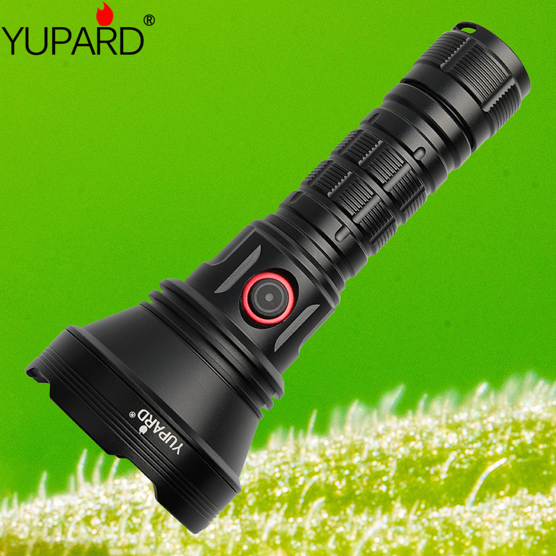 白激光手电筒一体仓散热多功能充电bt90大功率便携应急家用手灯