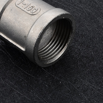 304/316不锈钢精铸内丝/水管外接头/内丝直接直通/内接/管箍4分15