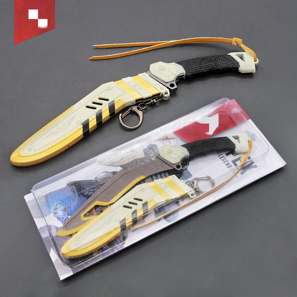 ap英雄周边班加罗尔冷钢带鞘刀传家宝合金武器玩具模型 兵器22cm