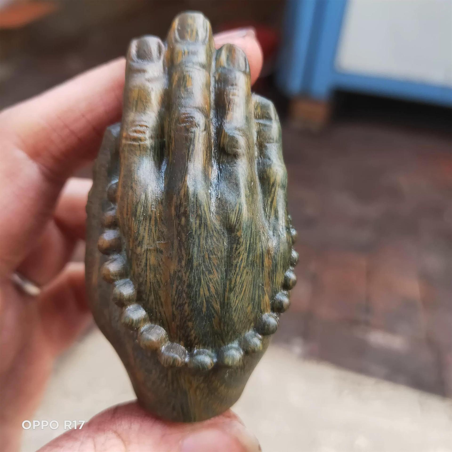 包邮 阿根廷绿檀 手把件佛手 木雕工艺品-阿里巴巴