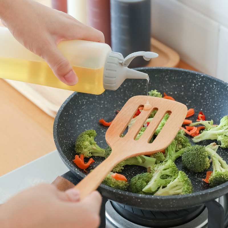 Squeeze Type Sauce Bottle Salad Dressing Tomato Sauce Jam Squeeze Bottle with Scale Oil Bottle Soy Sauce and Vinegar Squeeze Bottle