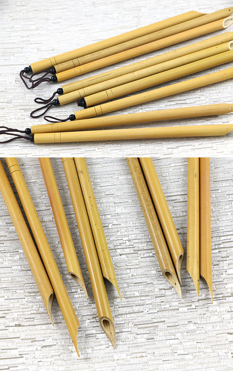 竹子蘸水笔钢笔 藏文艺术字绘画钢笔左斜右斜平头蘸水钢笔dip pen