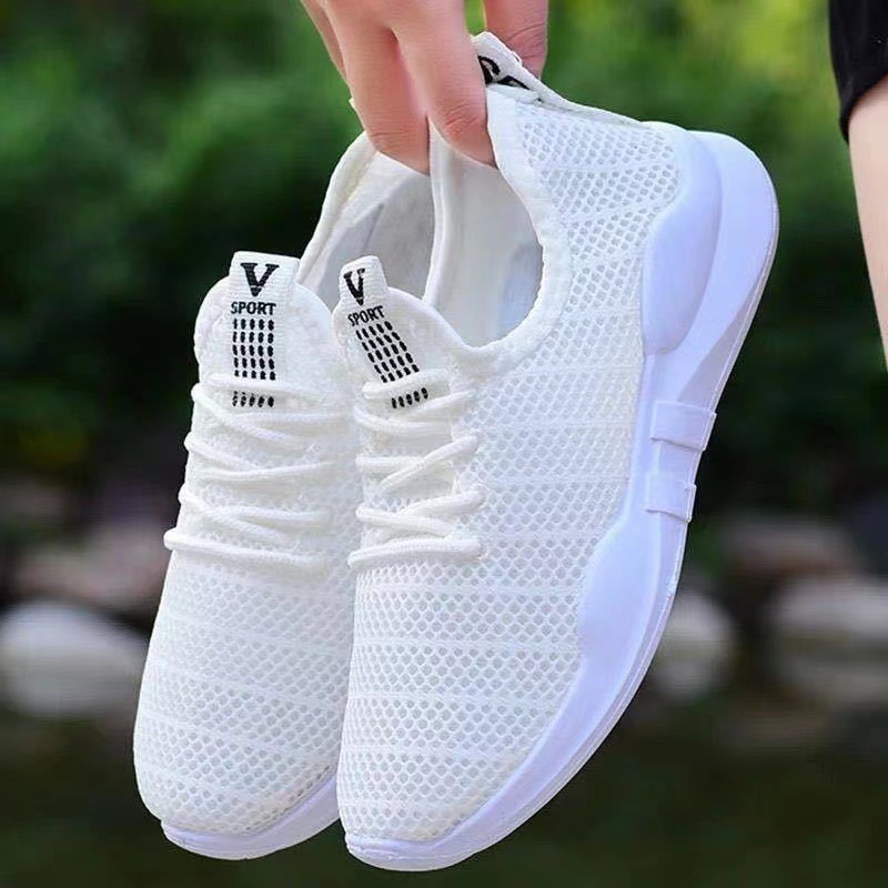 One Piece Dropshipping New Summer Breathable Soft-Soled Mesh Surface Women's Sneaker Lightweight Comfortable Hollow Running Female Tennis Shoes