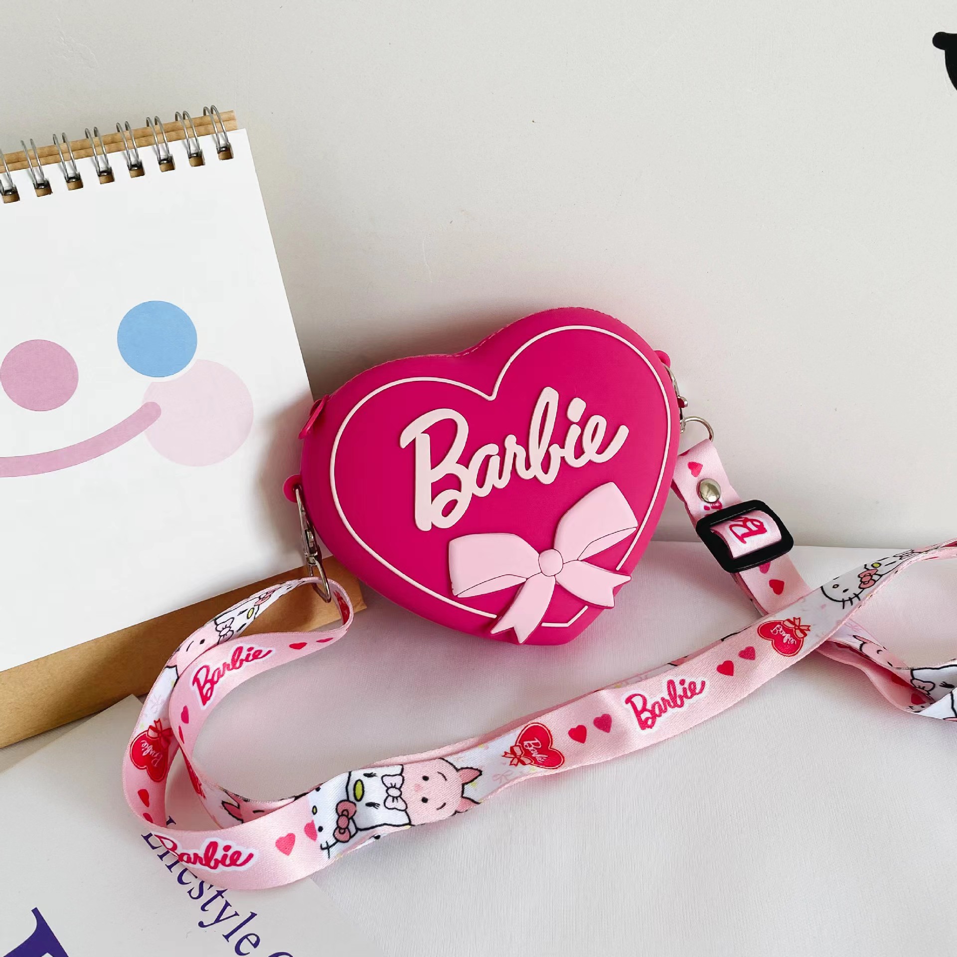 Children's Bag Barbie Handbag Cute Barbie Shoulder Bag Kindergarten Girl All-Match Silicone Bag Stall ~ ~