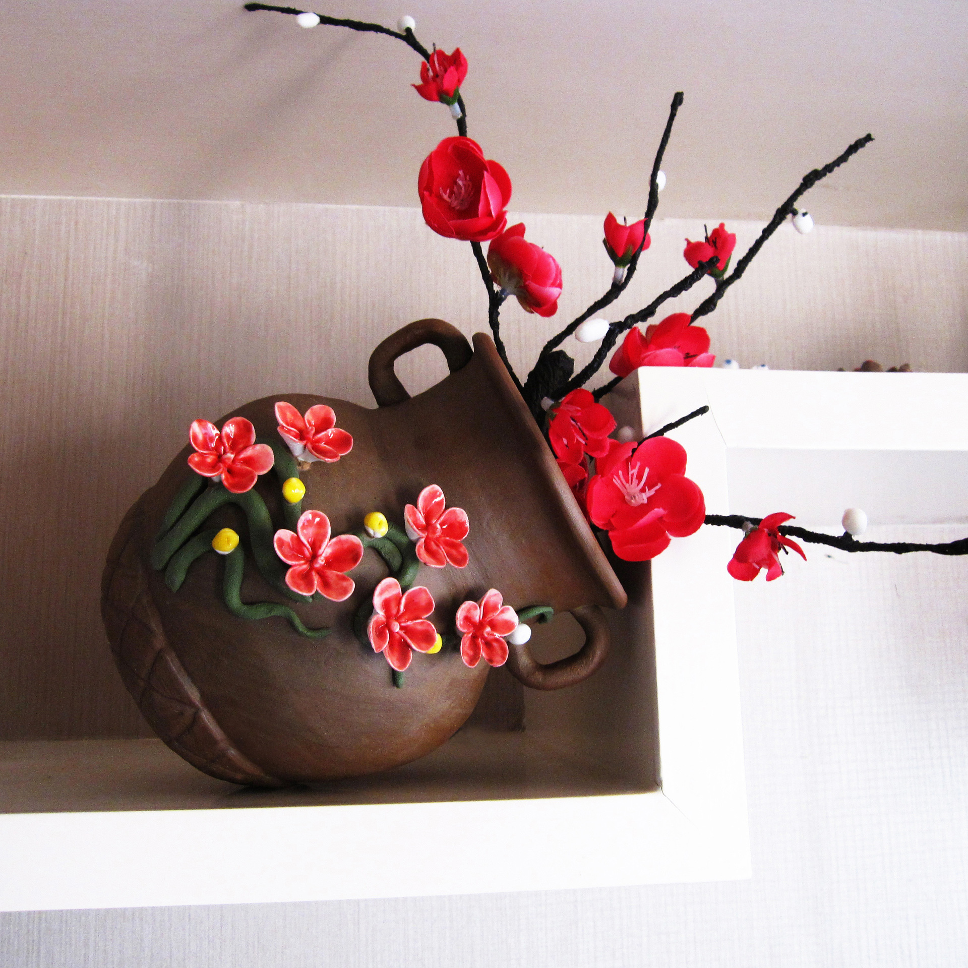 陶瓷酒店摆件家居易搭软装饰品新中式工艺品一件代发美丽花器