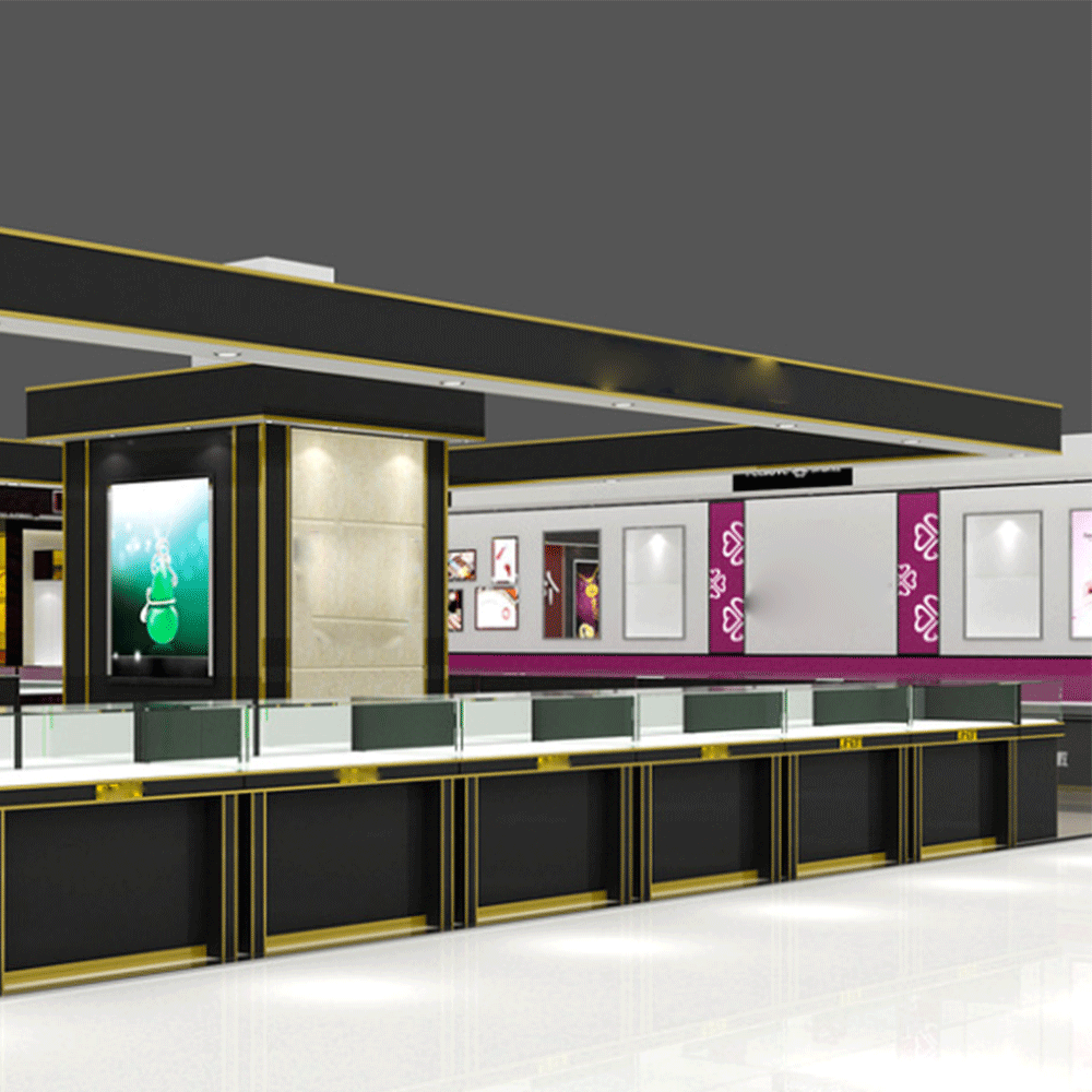 彩妆展示柜商场定制化妆品展柜亚克力面板展架烤漆口红展示柜商品描述