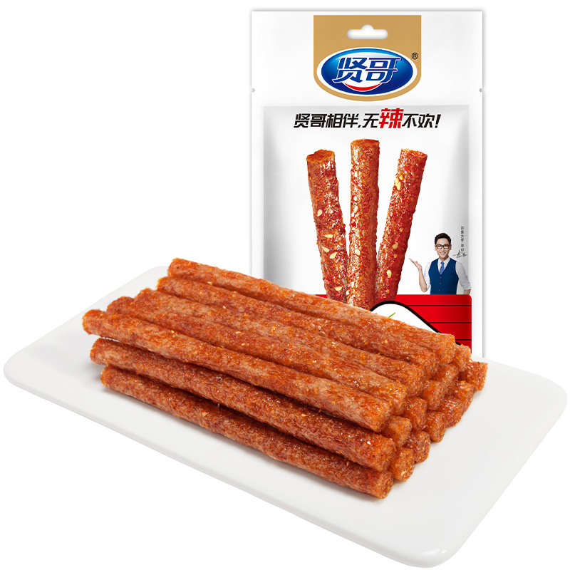 贤哥棒棒素鸡筋101g素食零食网红辣条麻辣8090后儿时怀旧小吃食品