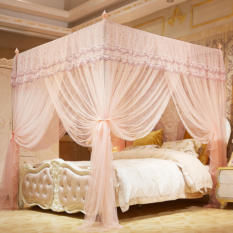 5m床宫廷1.8m公主风加密落地式蚊帐家用双人