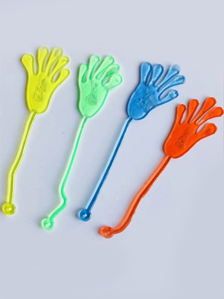 搞笑手掌玩具怀旧爬墙蜘蛛人巴掌黏粘黏粘锤粘贴墙上儿时黏性弹性