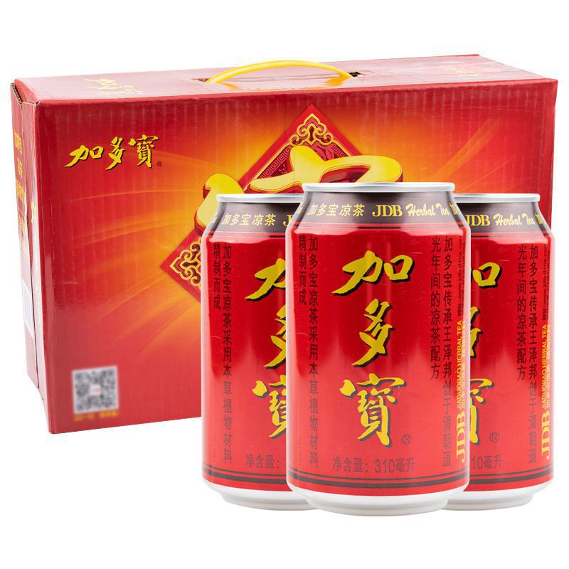新货】加多宝凉茶310ml/罐本植物饮料解渴降火家宴婚庆饮品