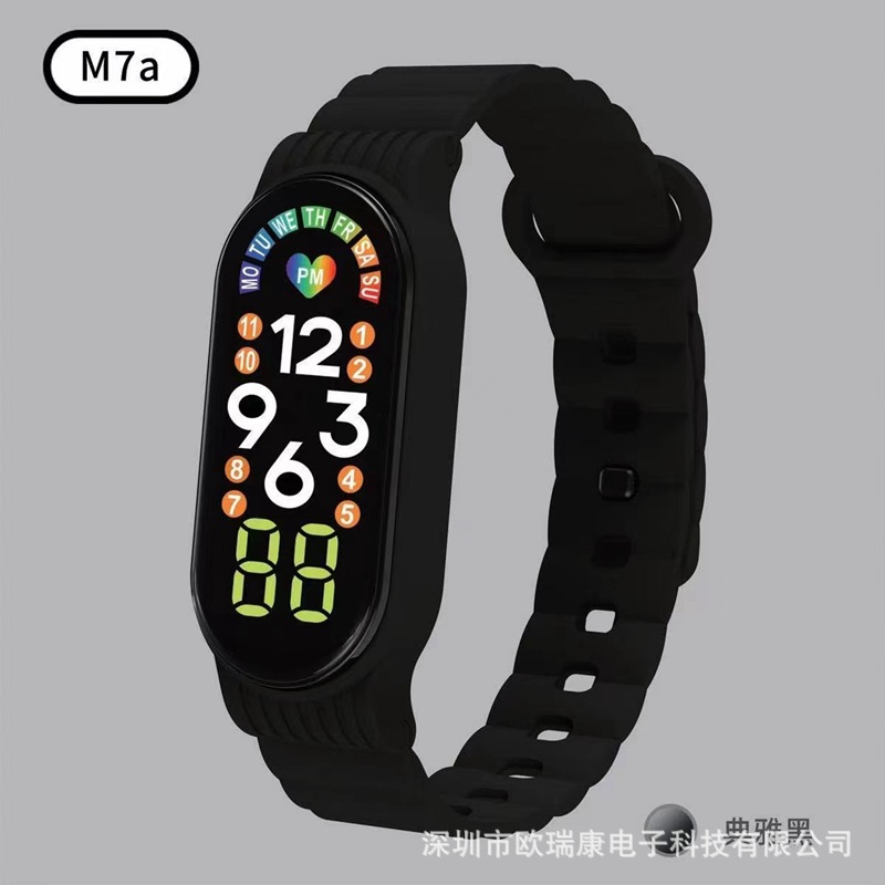 New LED Electronic Watch Bracelet M7a Student Sports Ins Wind Factory Source in Stock Direct Selling