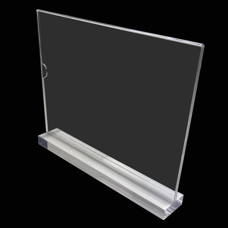 厂家批发透明亚克力台卡制作 有机玻璃t型a6展牌亚克力台卡自定义