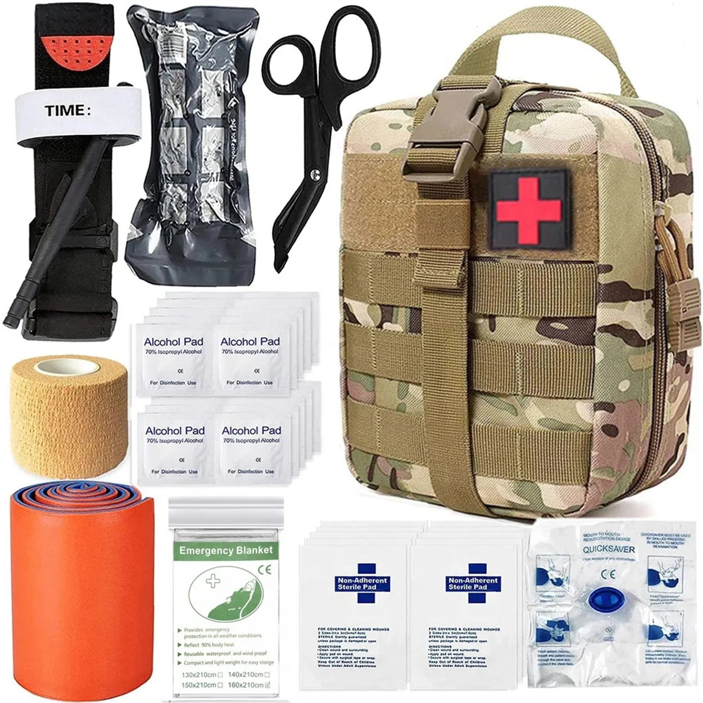 战地急救包求生工具套装野外生存应急包野营edc急救箱跨境出口
