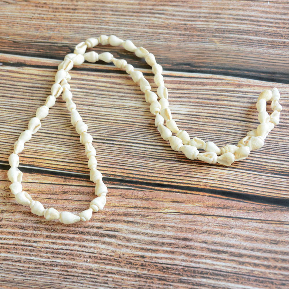 天然海螺有珠金边贝链跨境毛衣链 贝壳项链装饰 七彩装饰项链批发