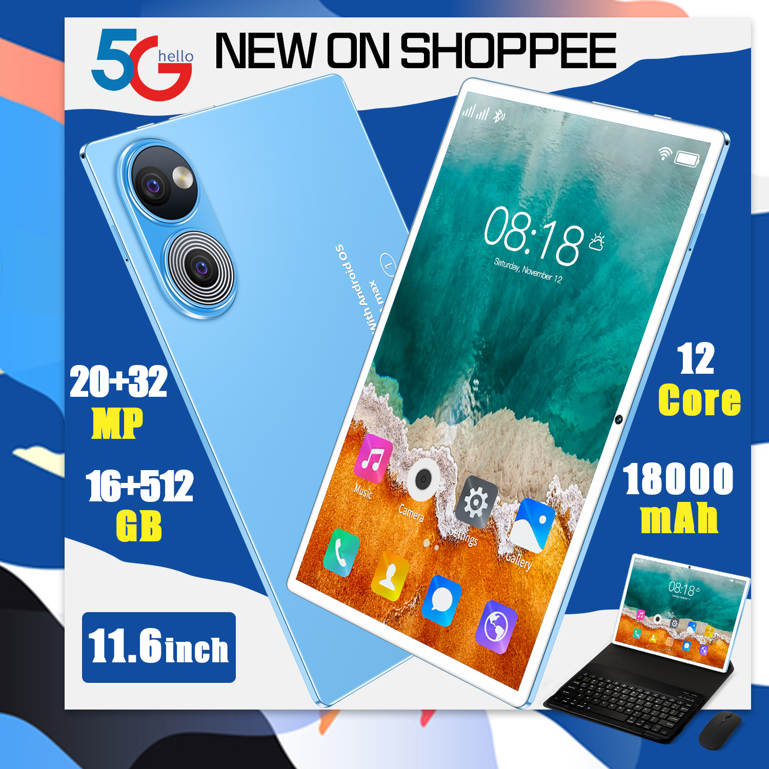 t16平板电脑外贸版双卡双待办公娱乐一体16 512跨境厂家智能-阿里巴巴