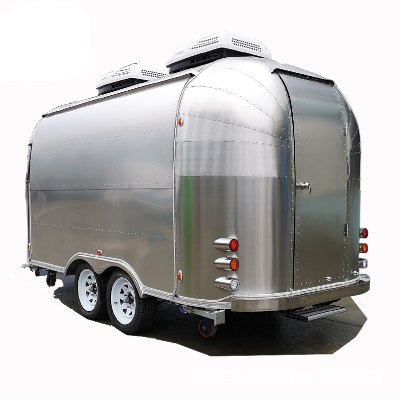 上海志程户外镜面餐车车外观光美景车内配置齐全可做各种食物