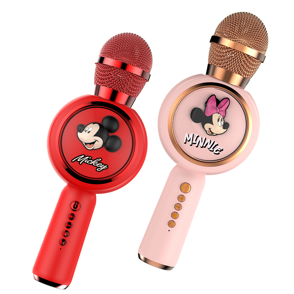 智能麦克风话筒音响一体尼麦克风儿童唱歌蓝牙全民k歌ktv无线迪士