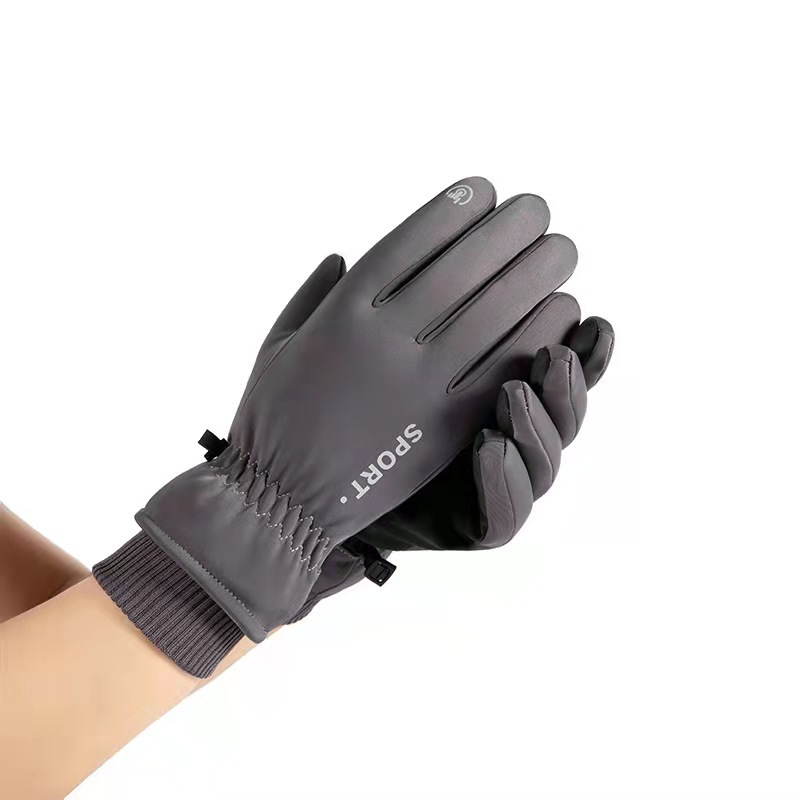 Cross-Border Warm Skiing Fleece-Lined Non-Slip Touch Screen Cycling Sports Cold-Proof Outdoor Windproof Waterproof Winter Gloves