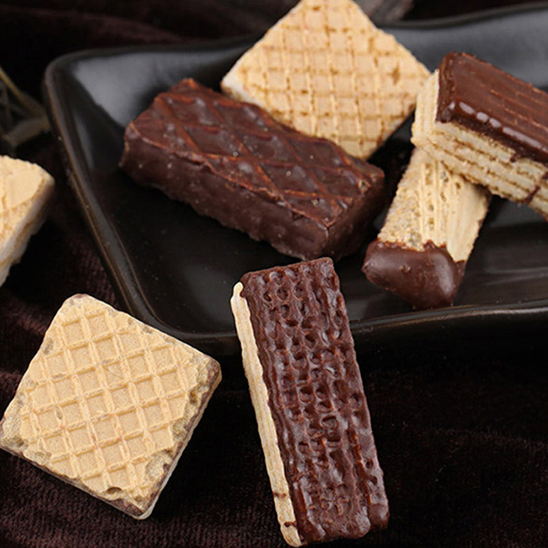 德国进口莱亚精选混装巧克力曲奇威化华夫饼干400g儿童办公零食品