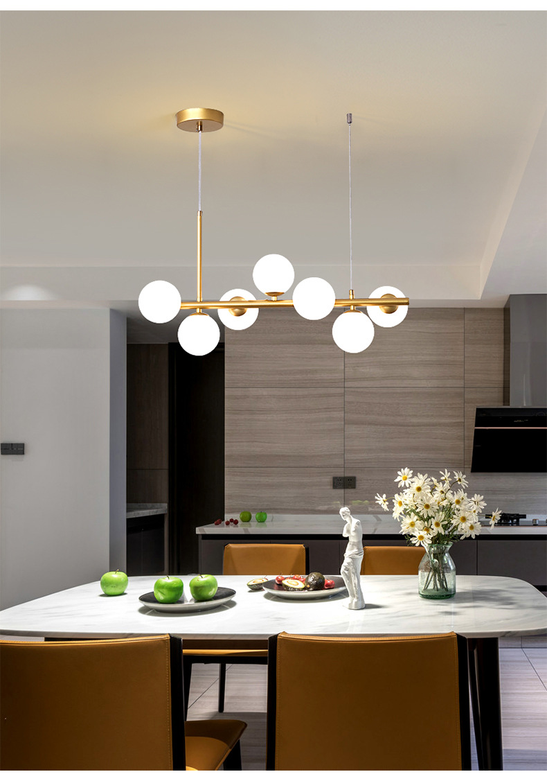 北欧个性创意魔豆灯现代吧台灯大气满天星收银台餐厅吊