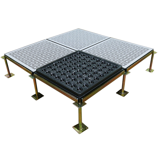 厂家直销全钢通风防静电地板600*600 抗静电地板通风地板易拆卸