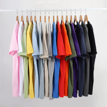 230g重磅纯色短袖纯棉t恤印logo工作服团体服加工定制diy外贸批发