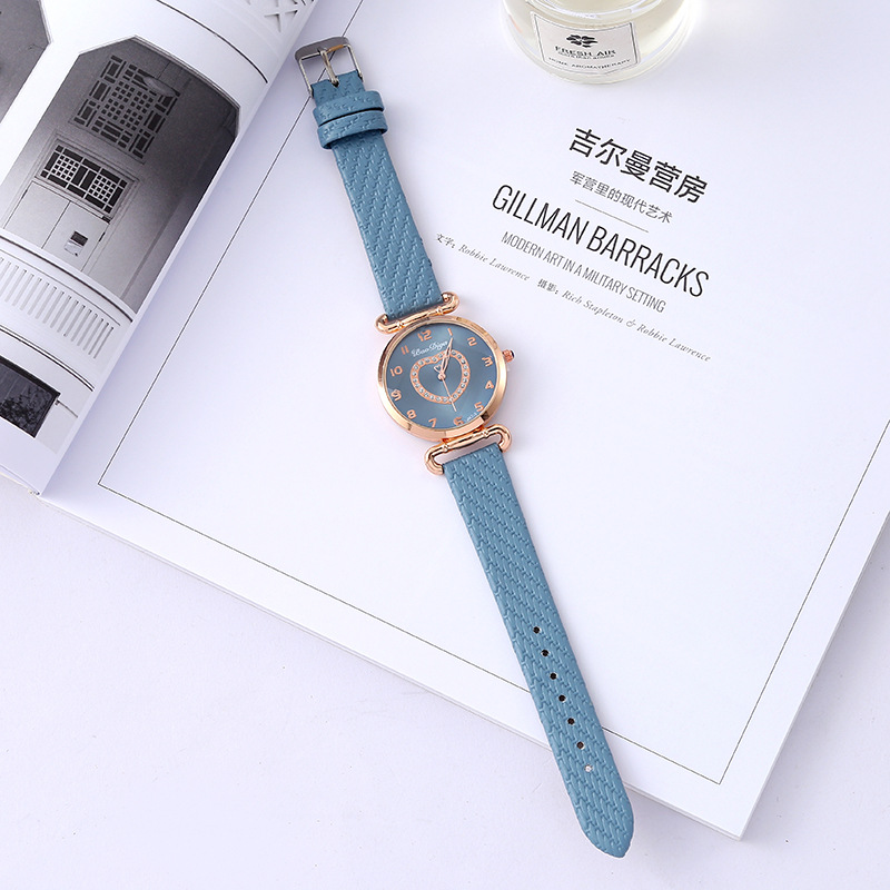 Foreign Trade Valentine's Day Solid Color Quartz Couple Watch Simple Heart Shape with Diamond All-Match Watch Student Small Gift Watch