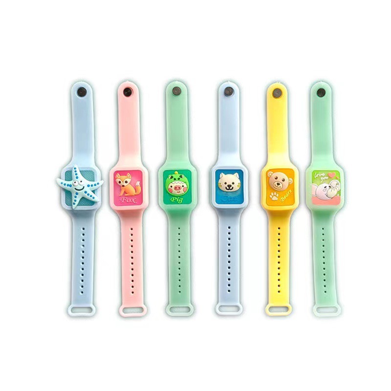 Summer Flash Cartoon Anti-Mosquito Watch Creative New Mosquito Repellent Bracelet Children's Three-Dimensional Press Rotating Gyro Hand Strap