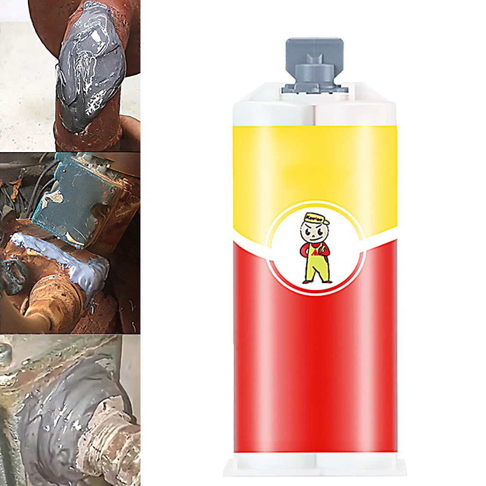 铸工胶金属修补剂钢铁铝油箱水箱堵漏密封胶暖气片补漏ab胶100克