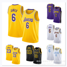 湖人队詹姆斯lebron james #6#23摇摆人球员球衣