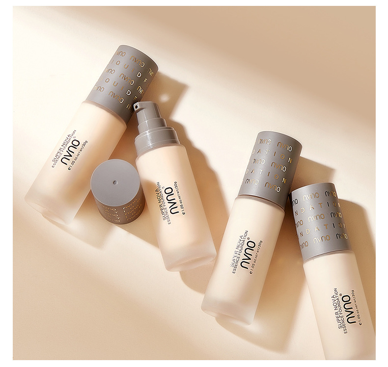 红草本地球粉底液控油遮瑕干皮不卡粉提亮bb霜持久不脱妆防水防汗