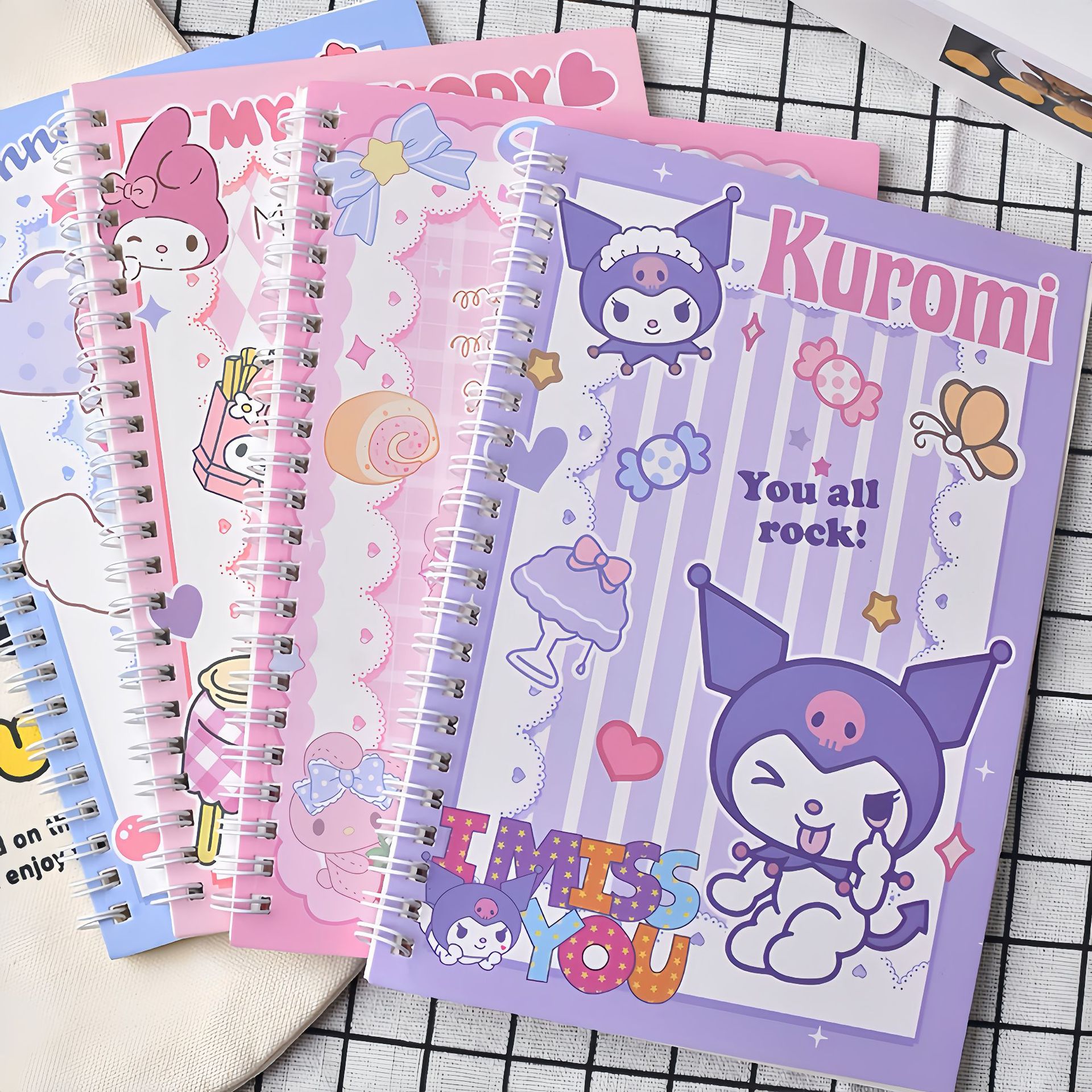 三丽鸥线圈本玉桂狗库洛米横线学生奖品高颜值本子创意笔记本