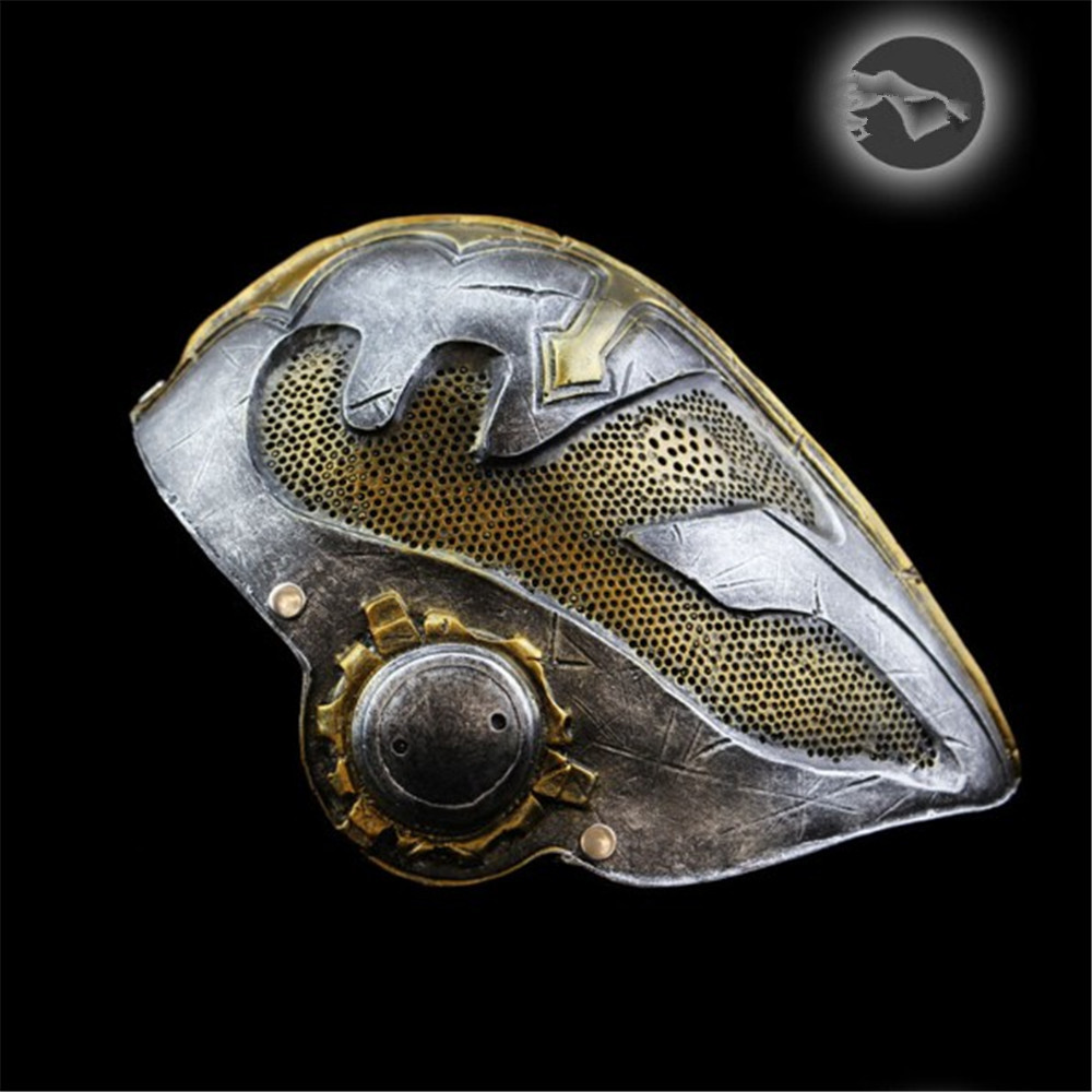 树脂恐怖万圣节圣殿骑士面具化装舞会面罩派对装扮影视道具mask新