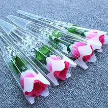 厂家批发单支假玫瑰花便宜仿真玫瑰塑料花玫瑰母亲节礼品花活动花