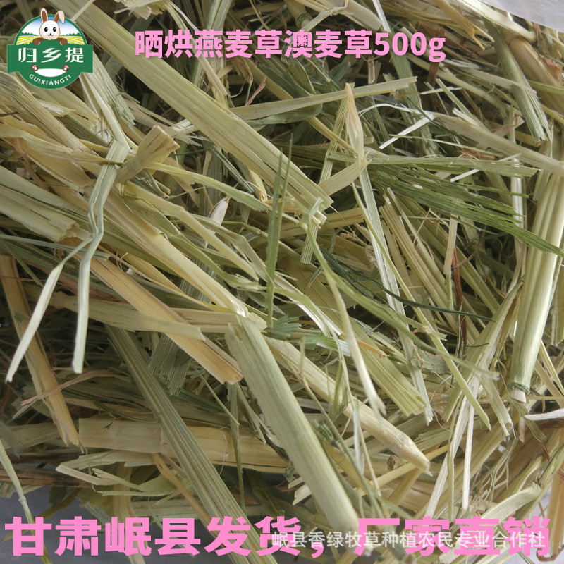 荷兰猪龙猫豚鼠天竺鼠兔粮兔饲料干草粮食批发新大麦草段500g兔子龙猫