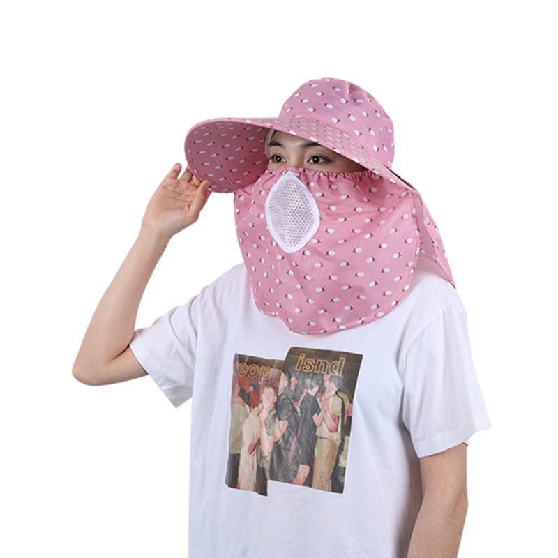 Spring and Summer New Sun Hat for Women Sun Protection Hat Shawl Hat Cover Face Neck Protection Tea Picking Hat Cycling Summer Hat
