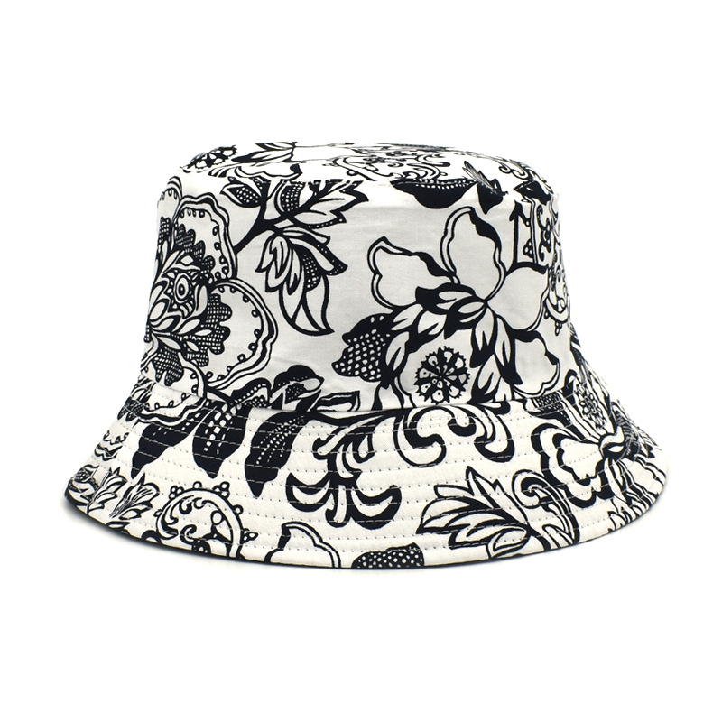 Foreign Trade European and American Style New Bucket Hat Women's Reversible Fisherman Hat Street Hat Men's Fashion Sports Casual Sun Hat