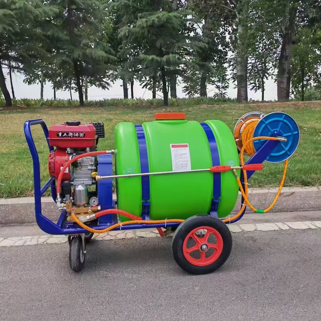 手推式打药机遥控启动电动喷雾器园林养殖场猪舍高压汽油消毒机