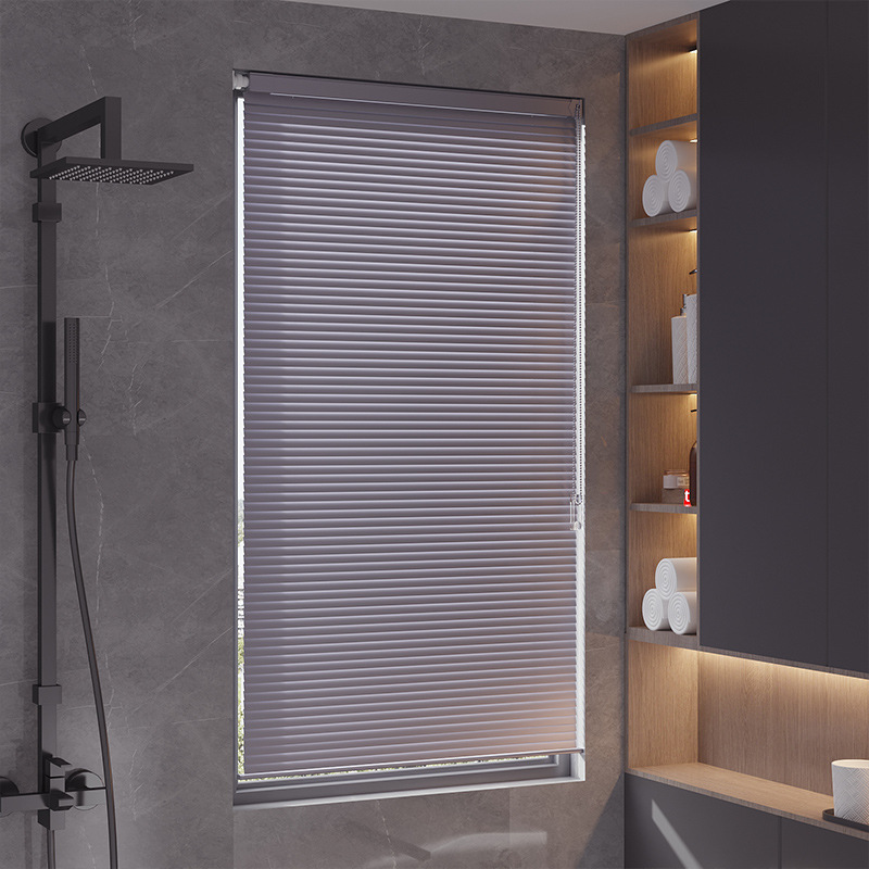 百叶窗帘铝合金免打孔办公室卫生间浴室厨房卧室遮光防水百叶帘