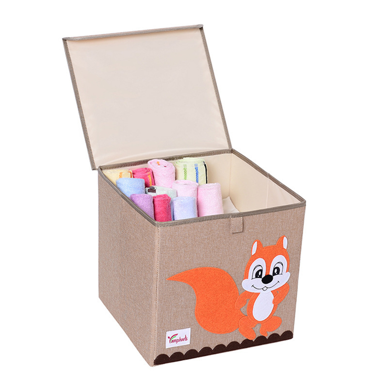 Cartoon Foldable Children's Toy Square Storage Box