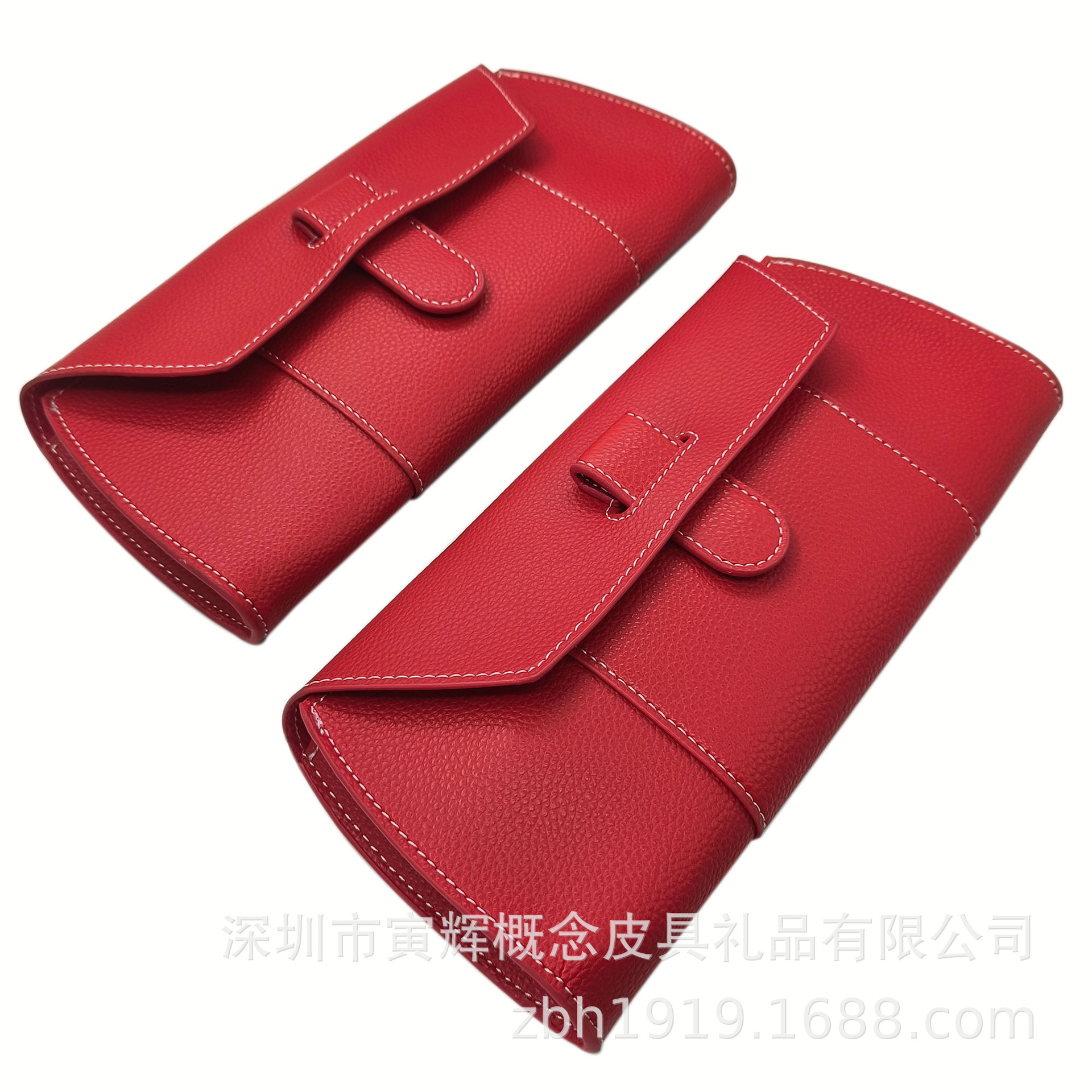 新款皮革超薄小众设计钱包 荔枝纹pu简约创意百搭长款钱夹放手机