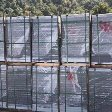 厂家直供蝴蝶绿花岗岩石材 芝麻绿 森林绿大花芝麻黑干挂地铺石材