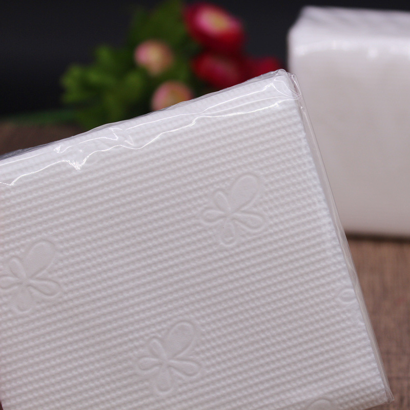 抽纸散装100包50包小饭店商用餐巾纸单层压花纸巾小饭馆大排档