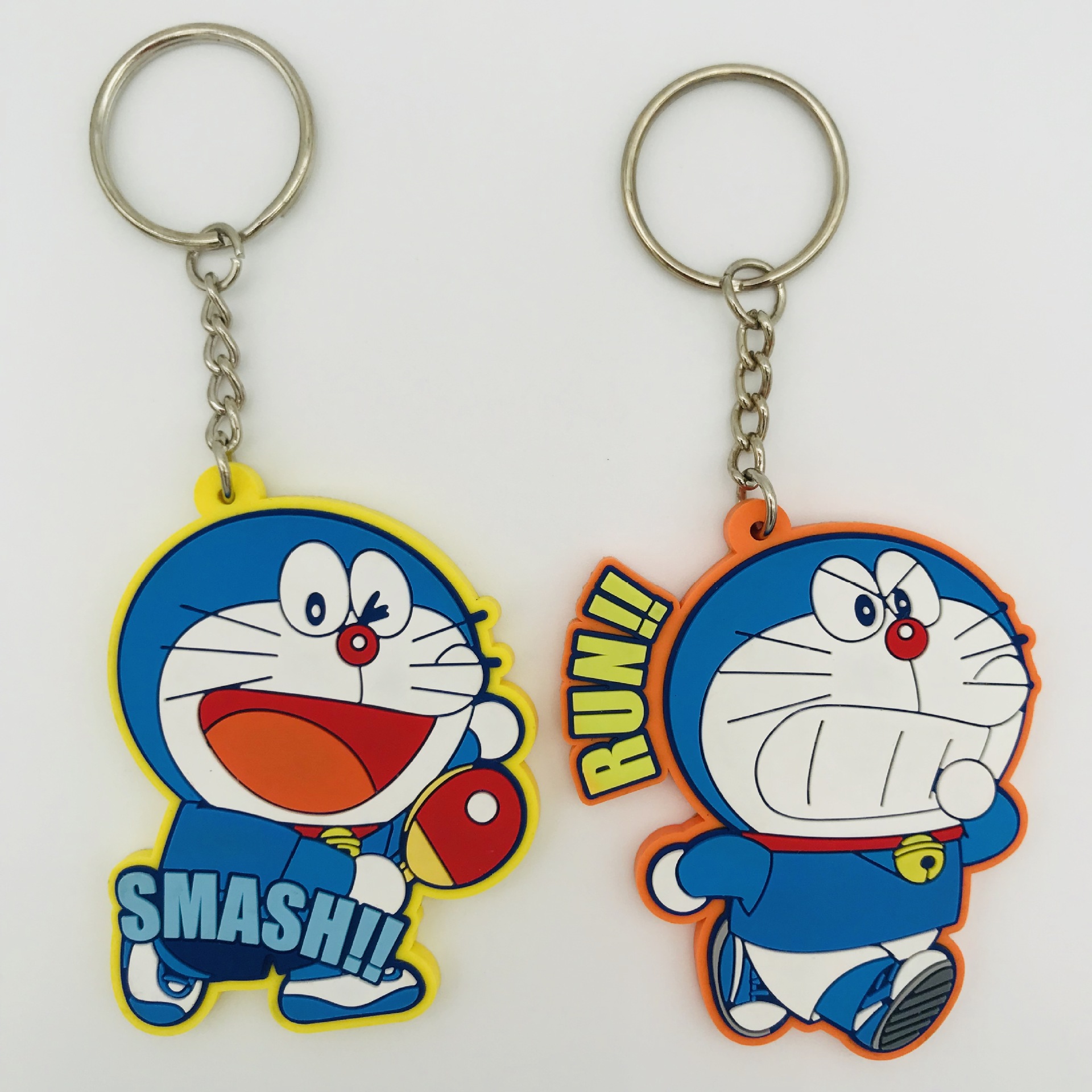 创意卡通pvc软胶机器猫钥匙扣厂家定制动漫周边ip衍生礼品